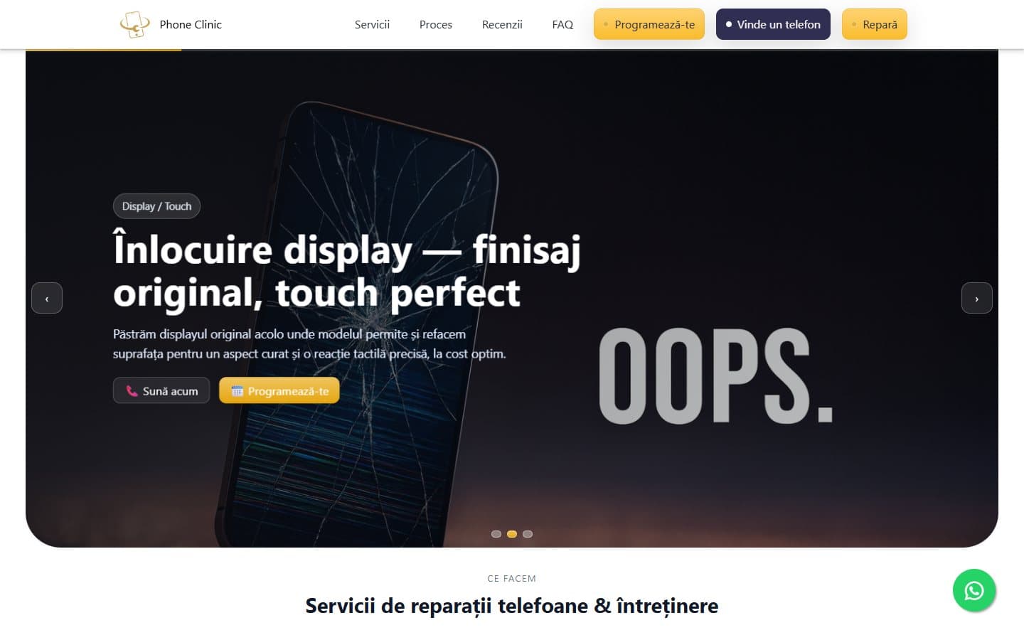 Site realizat de Innotive Digital pentru Phone Clinic
